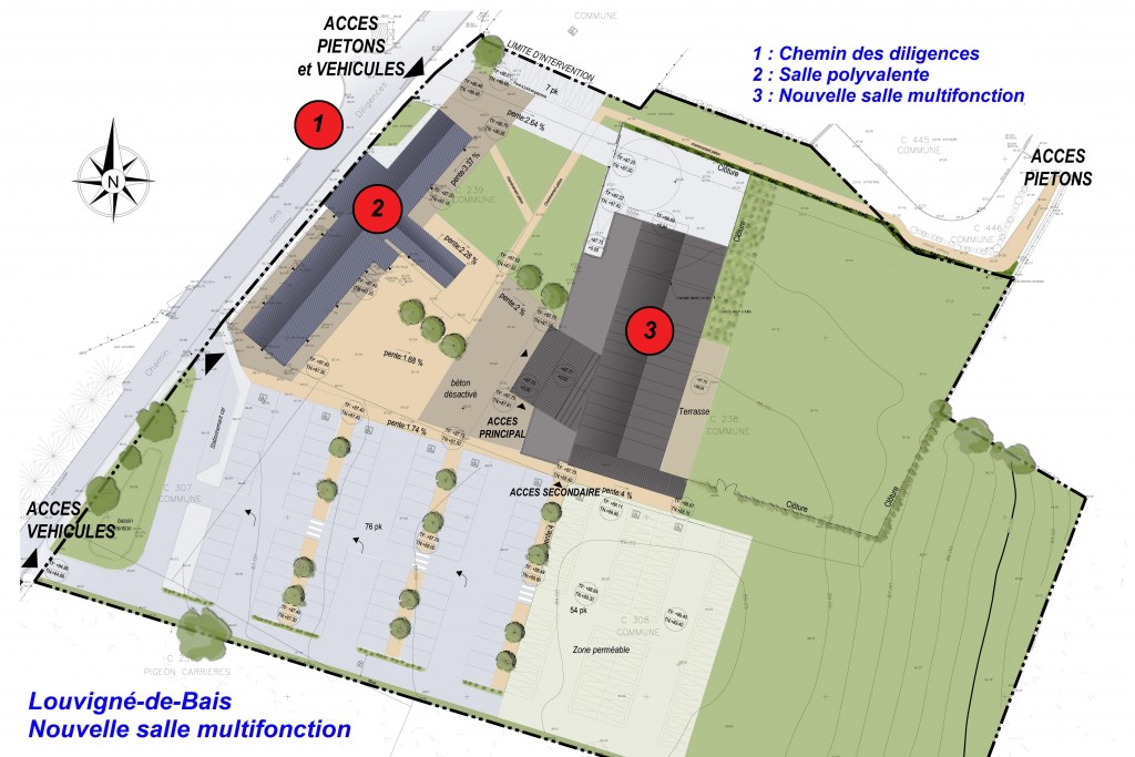 Nouvelle salle multifonction - Plan de masse