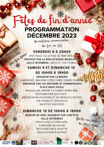 Programmation des fêtes de fin d'année